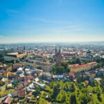 Letecký pohled na Kroměříž