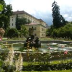 Podzámecká zahrada s výhledem na zámek